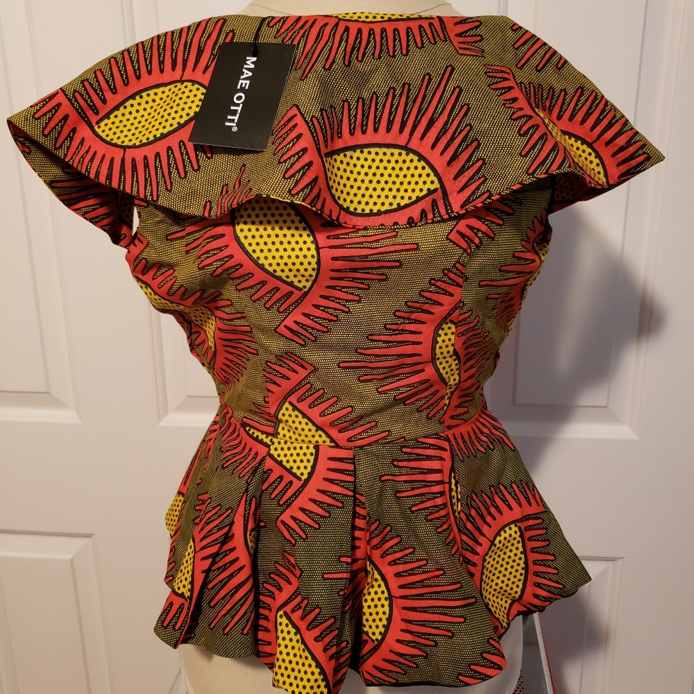 Custom african print top